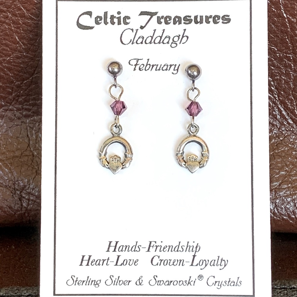 Celtic Treasures Claddagh Dangle Earrings
